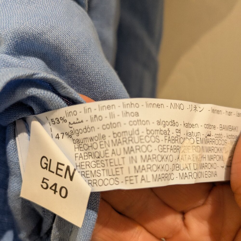 Zara Off-Shoulder Ruffle Sleeve Linen Blend - Picture 5 of 6